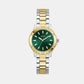 Mist Women Quartz Green Dial Analog Stainless Steel Watch GW0948L8
