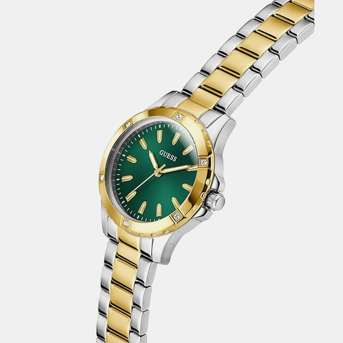 Gs Mist Women Quartz Green Dial Analog Stainless Steel Watch Gw0948L8