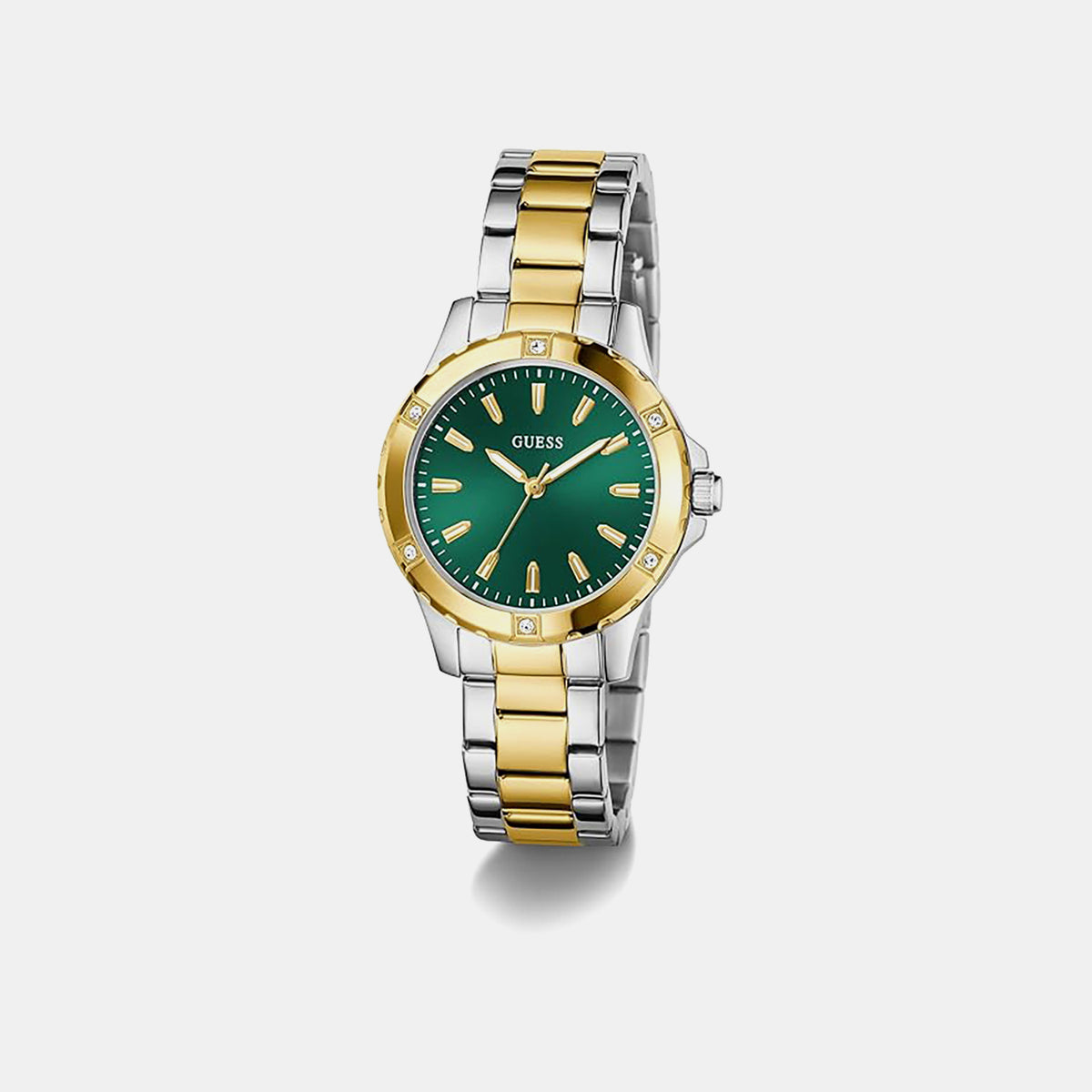 Gs Mist Women Quartz Green Dial Analog Stainless Steel Watch Gw0948L8