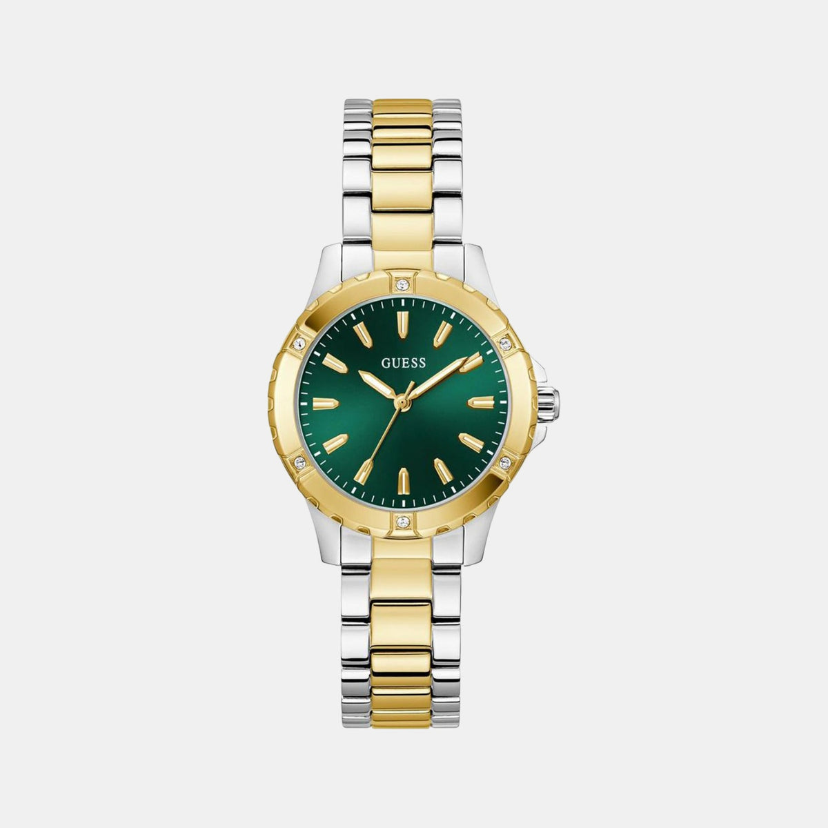 Gs Mist Women Quartz Green Dial Analog Stainless Steel Watch Gw0948L8