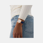 Mist Women Quartz White Dial Analog Silicone Watch GW0949L3