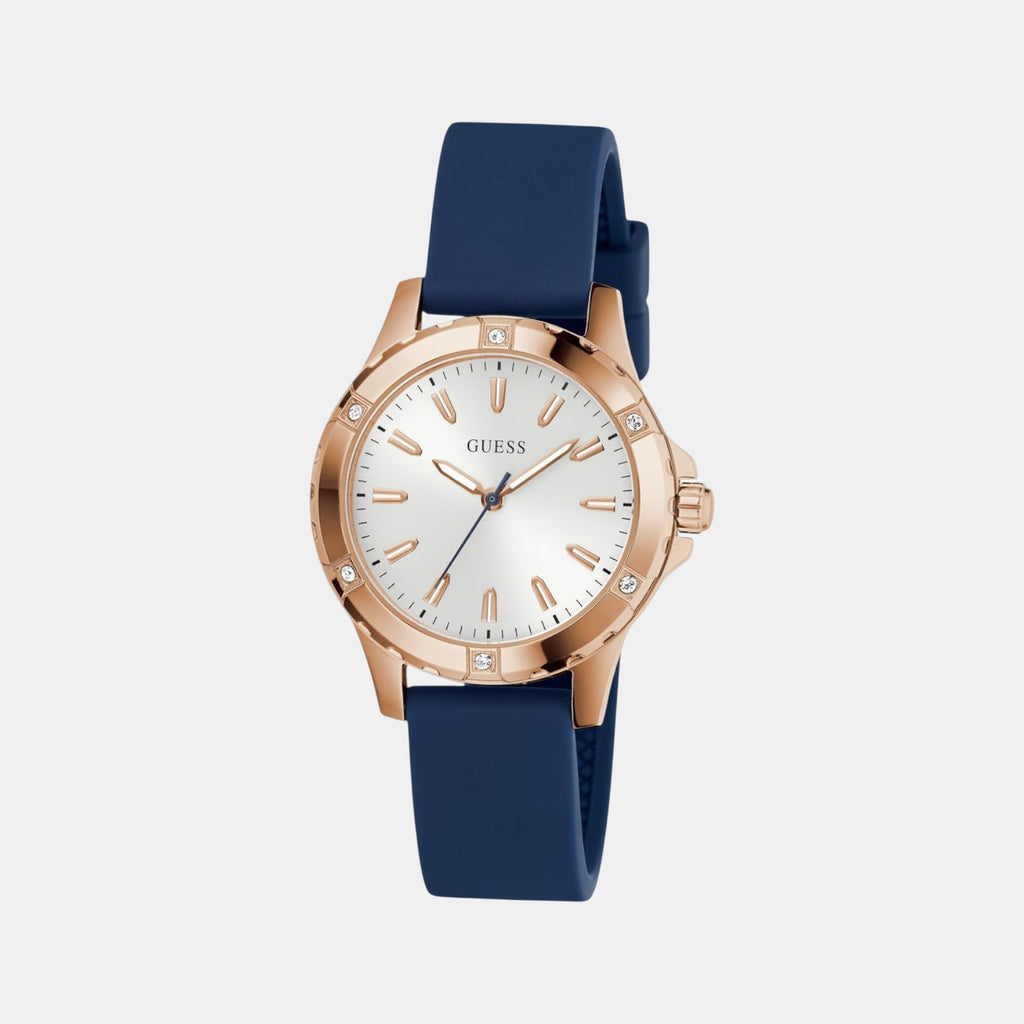 Mist Women Quartz White Dial Analog Silicone Watch GW0949L3