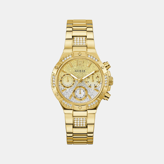 Harlow Women Quartz Ombre Dial Multi-Function Stainless Steel Watch GW0950L2