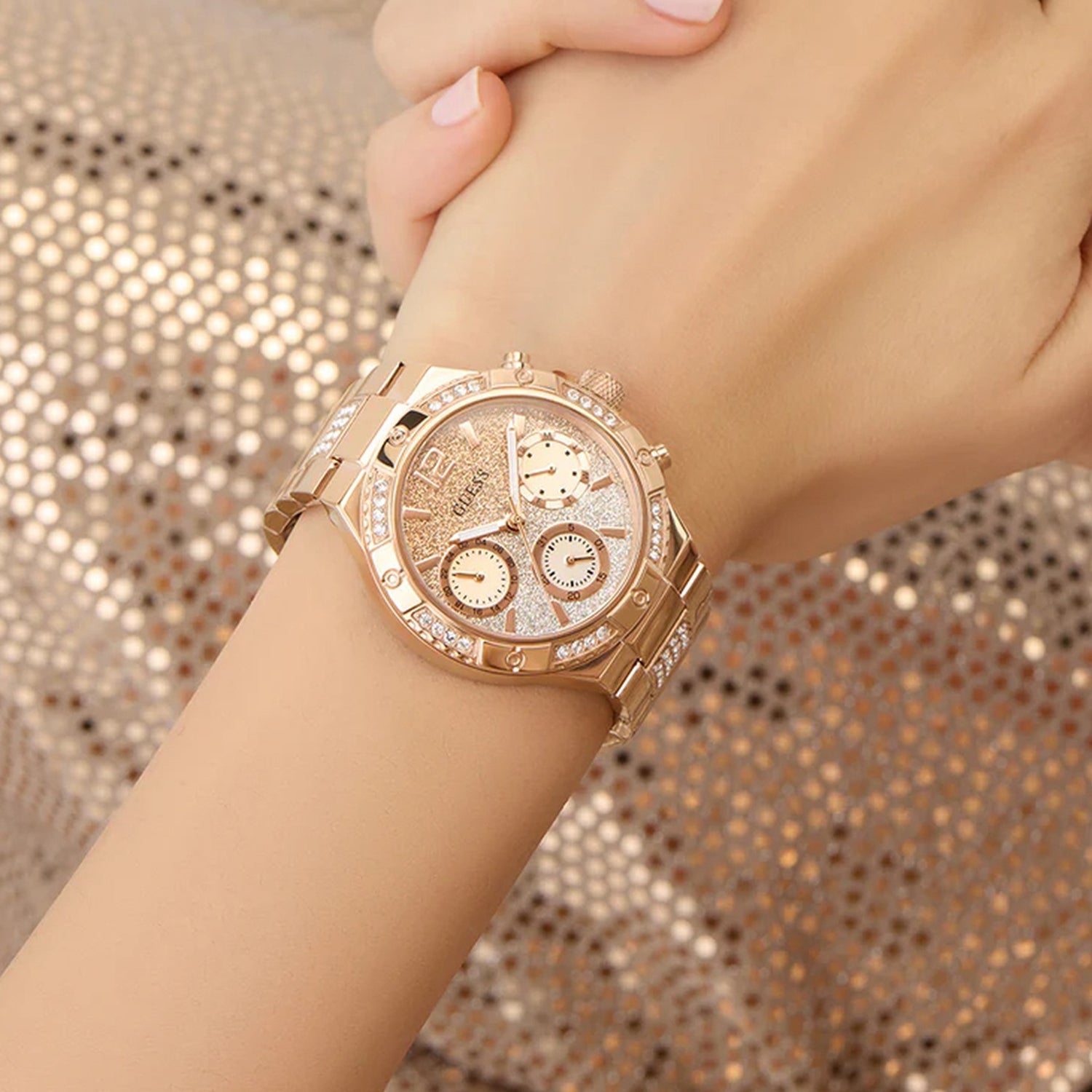 Gt Harlow Women Quartz Multicolor Dial Analog Stainless Steel GW0950L4