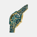 Flash Men Quartz Green Dial Multi-Function Stainless Steel Watch GW0953G1