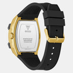 Men Quartz Black Dial Multi-Function Silicone Watch GW0956G2