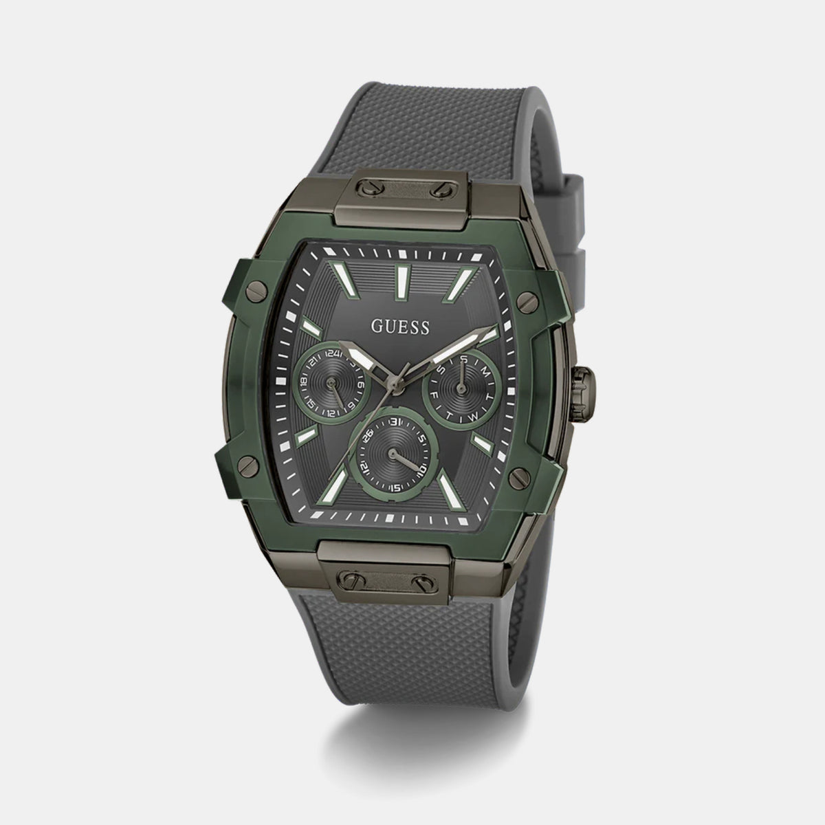 Gt Phoenix Men Quartz Black Dial Multi-Function Silicone Watch Gw0956G3