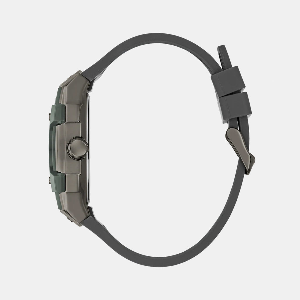 Men Quartz Grey Dial Multi-Function Stainless Steel Watch GW0956G3