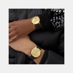 Clark Men Quartz Champagne Dial Analog Silicone Watch GW0957G2