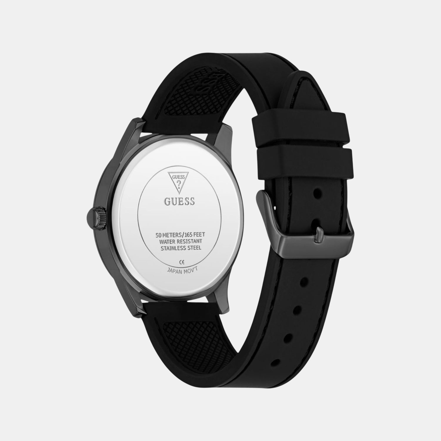 Clark Men Quartz Black Dial Analog Silicone Watch GW0957G3