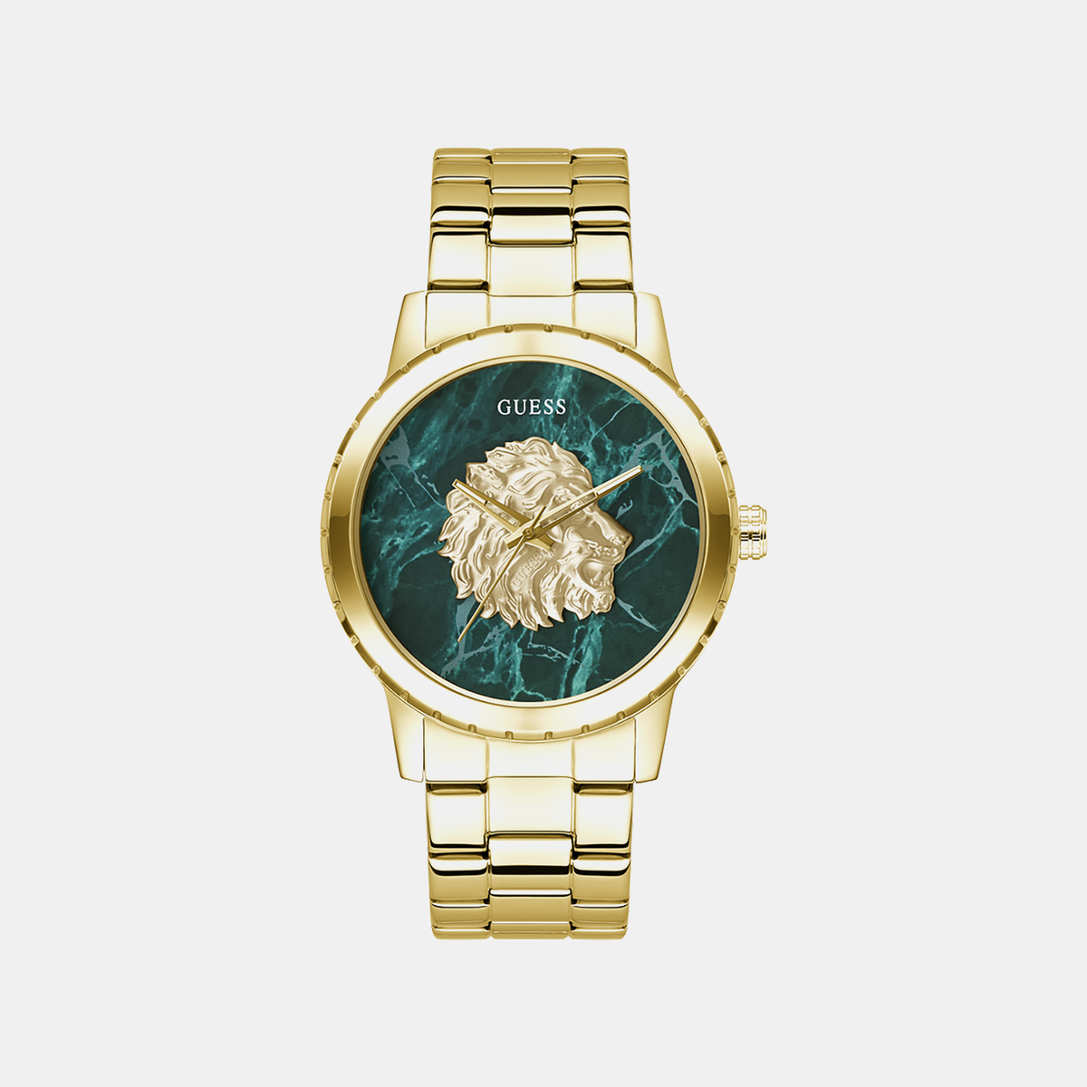 Gt Monarch Men Quartz Green Dial Analog Stainless Steel Watch Gw0958G2