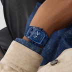 Men Quartz Blue Dial Analog Silicone Watch GW0959G1