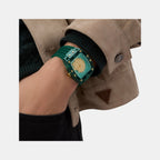 Phoenix Men Quartz Green Dial Analog Silicone Watch GW0959G2