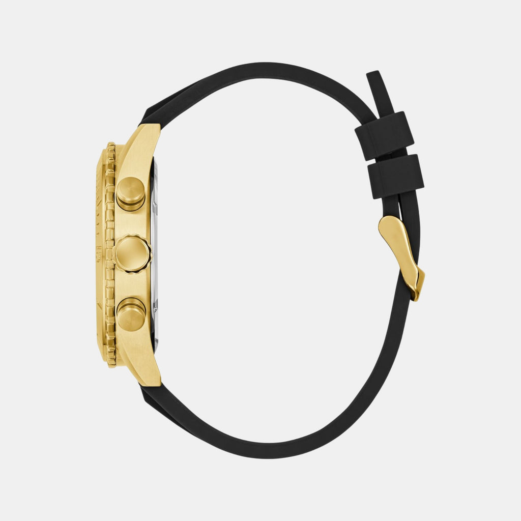 Sport Men Quartz Green Dial Chronograph Silicone Watch GW0967G2