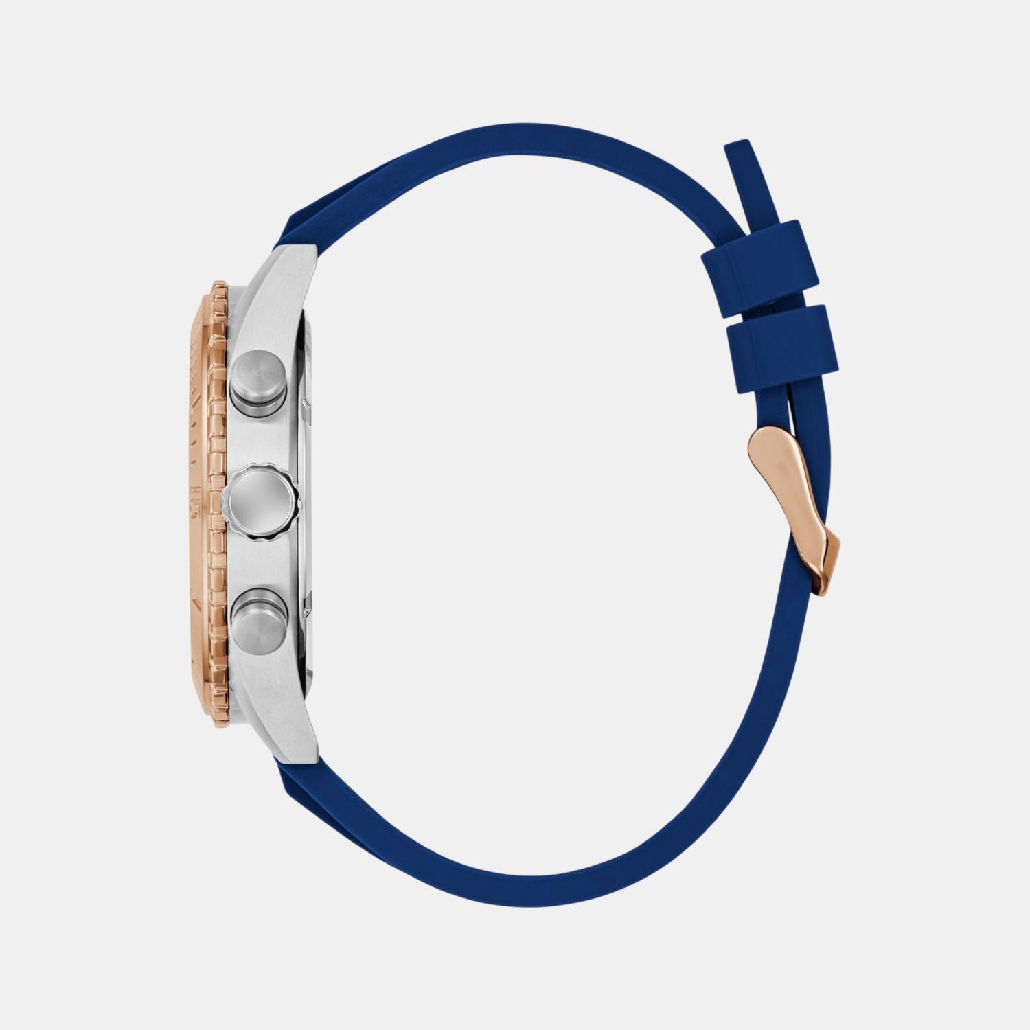 Sport Men Quartz Blue Dial Chronograph Silicone Watch GW0967G4