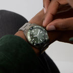 Gs Cliff Men Quartz Green Dial Analog Stainless Steel GW0968G3