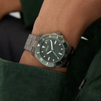 Gs Cliff Men Quartz Green Dial Analog Stainless Steel GW0968G3