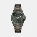 Cliff Men Quartz Green Dial Analog Stainless Steel Watch GW0968G3