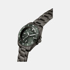 Cliff Men Quartz Green Dial Analog Stainless Steel Watch GW0968G3