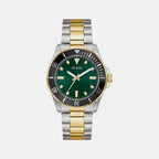 Gs Cliff Men Quartz Green Dial Analog Stainless Steel GW0968G4