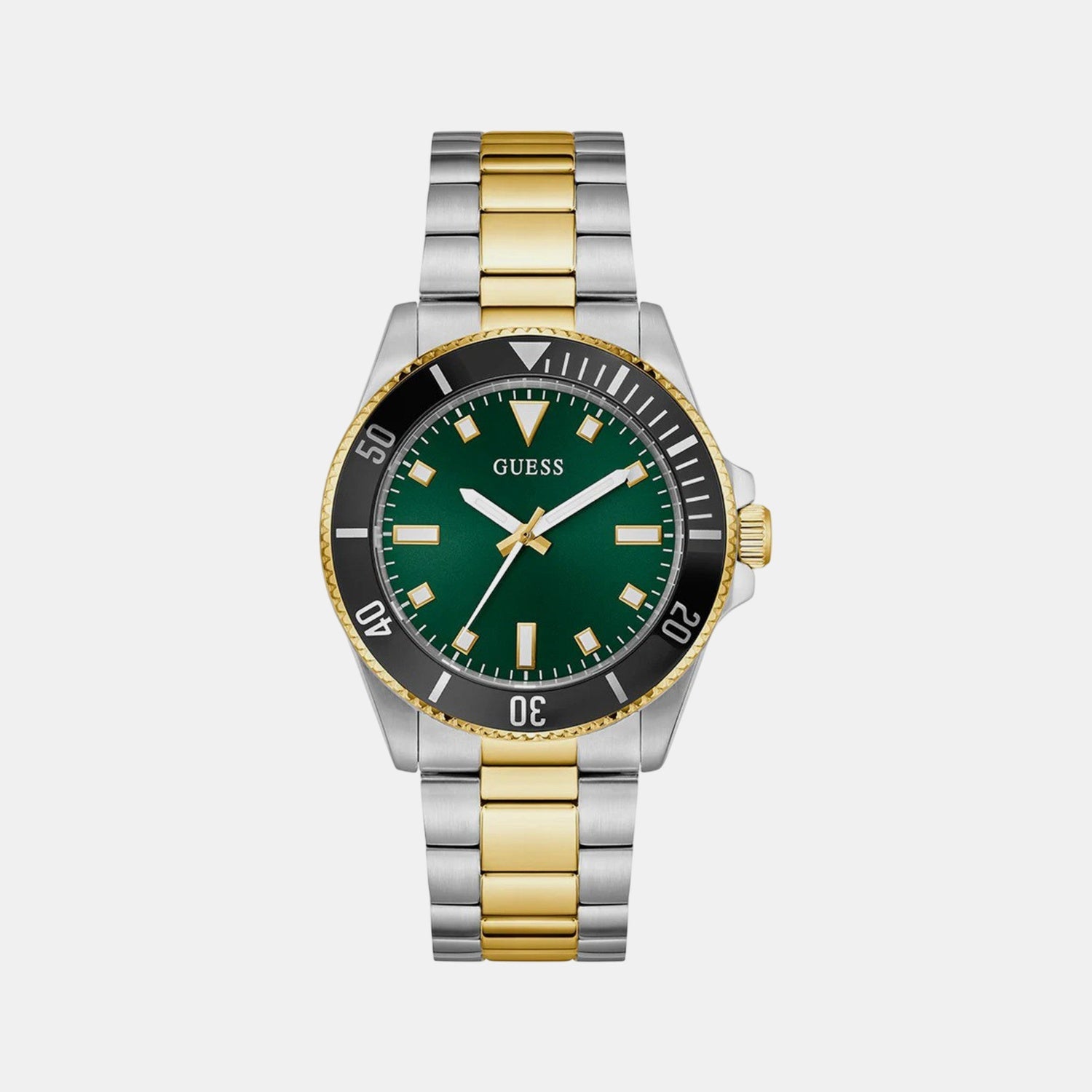 Men Quartz Green Dial Analog Stainless Steel Watch GW0968G4