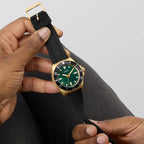 Guess Sport Men Quartz Green Dial Analog Silicone Watch GW0969G2