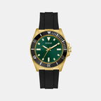Guess Sport Men Quartz Green Dial Analog Silicone Watch GW0969G2