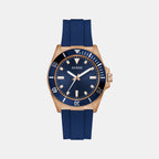 Guess Sport Men Quartz Blue Dial Analog Silicone Watch GW0969G3
