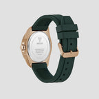 Men Quartz Green Dial Analog Silicone Watch GW0969G5