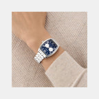 Gd Gabriel Men Quartz Blue Dial Analog Stainless Steel GW0975G1