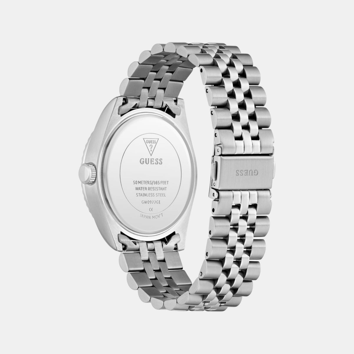 Gd Jaden Men Quartz Blue Dial Analog Stainless Steel Watch Gw0977G1