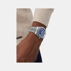 Dress Men Quartz Blue Dial Analog Recycled Steel Watch GW0977G1