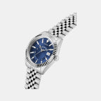 Dress Men Quartz Blue Dial Analog Recycled Steel Watch GW0977G1