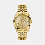 Jaden Men Quartz Champagne Dial Analog Stainless Steel Watch GW0977G2