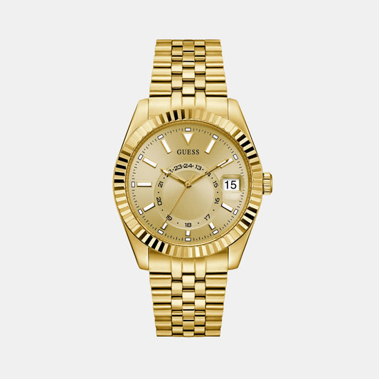 Jaden Men Quartz Champagne Dial Analog Stainless Steel Watch GW0977G2