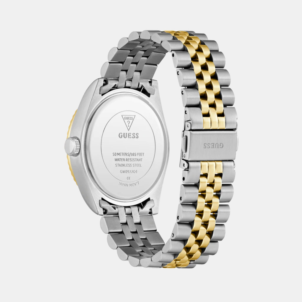 Men Quartz Green Dial Analog Stainless Steel Watch GW0977G4