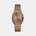 Guess Dress Men Quartz Bronze Dial Analog Stainless Steel Watch GW0978G3