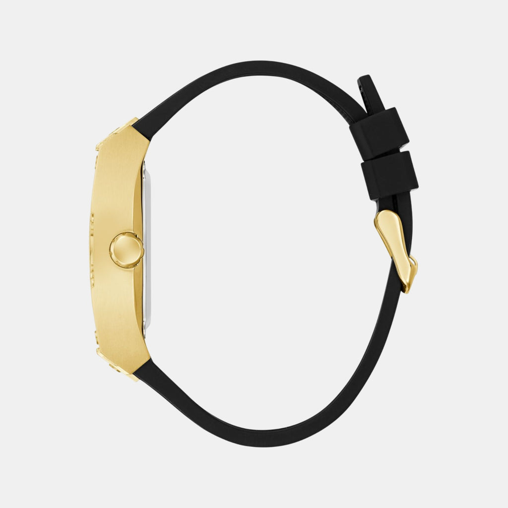 Dress Men Automatic Champagne Dial Analog Silicone Watch GW0980G2