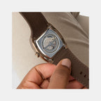 Dress Men Automatic Silver Dial Analog Silicone Watch GW0980G3