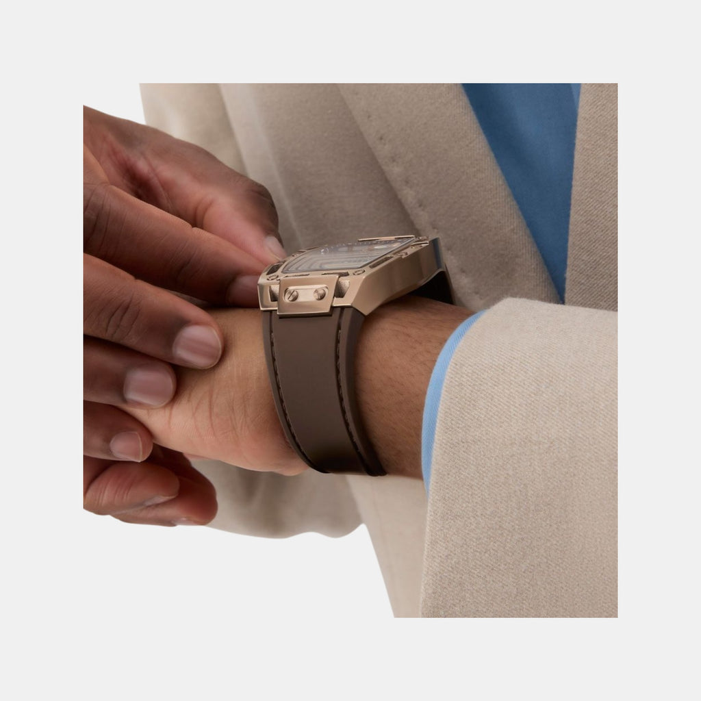 Dress Men Automatic Silver Dial Analog Silicone Watch GW0980G3