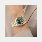 Guess Dress Men Automatic Green Dial Analog Stainless Steel Watch GW0984G4