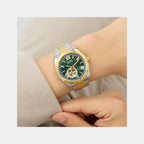 Guess Dress Men Automatic Green Dial Analog Stainless Steel Watch GW0984G4