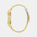 Guess Trend Men Quartz Champagne Dial Multi-Function Stainless Steel Watch GW0990G2
