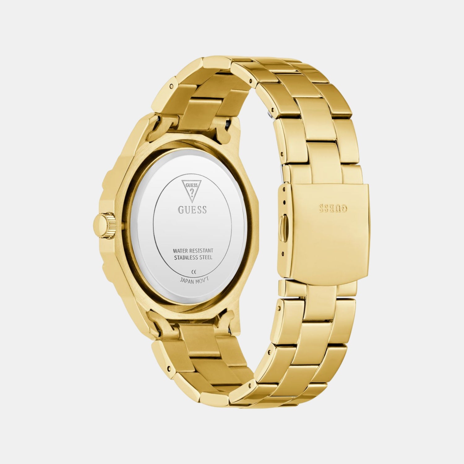 Trend Men Quartz Champagne Dial Multi-Function Stainless Steel Watch GW0990G2