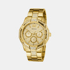 Guess Trend Men Quartz Champagne Dial Multi-Function Stainless Steel Watch GW0990G2