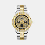 Trend Men Quartz Black Dial Multi-Function Stainless Steel Watch GW0990G4