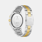 Trend Men Quartz Black Dial Multi-Function Stainless Steel Watch GW0990G4