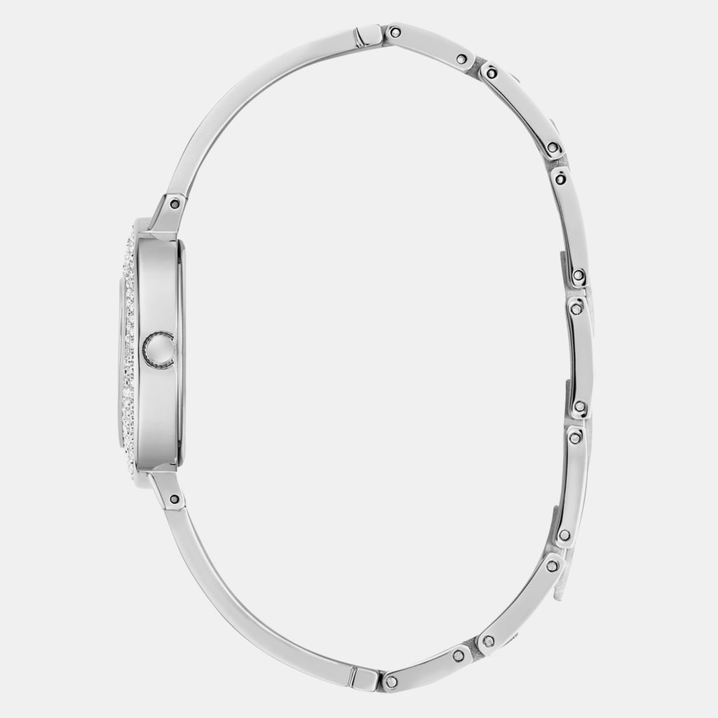 Women Quartz White Dial Analog Stainless Steel Watch GW0991L1