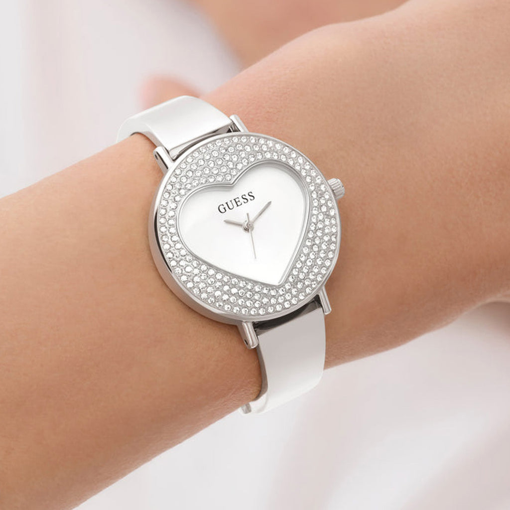 Women Quartz White Dial Analog Stainless Steel Watch GW0991L1