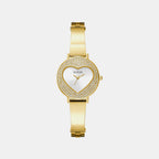 Women Quartz White Dial Analog Stainless Steel Watch GW0991L2